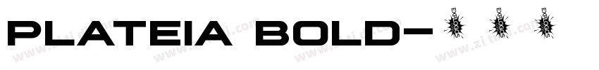 plateia bold字体转换
